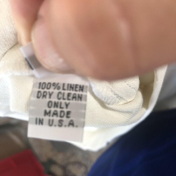 Anarkh Utopia Pants Womens Medium White Linen Jogger High Waist Made in USA - Picture 8 of 13